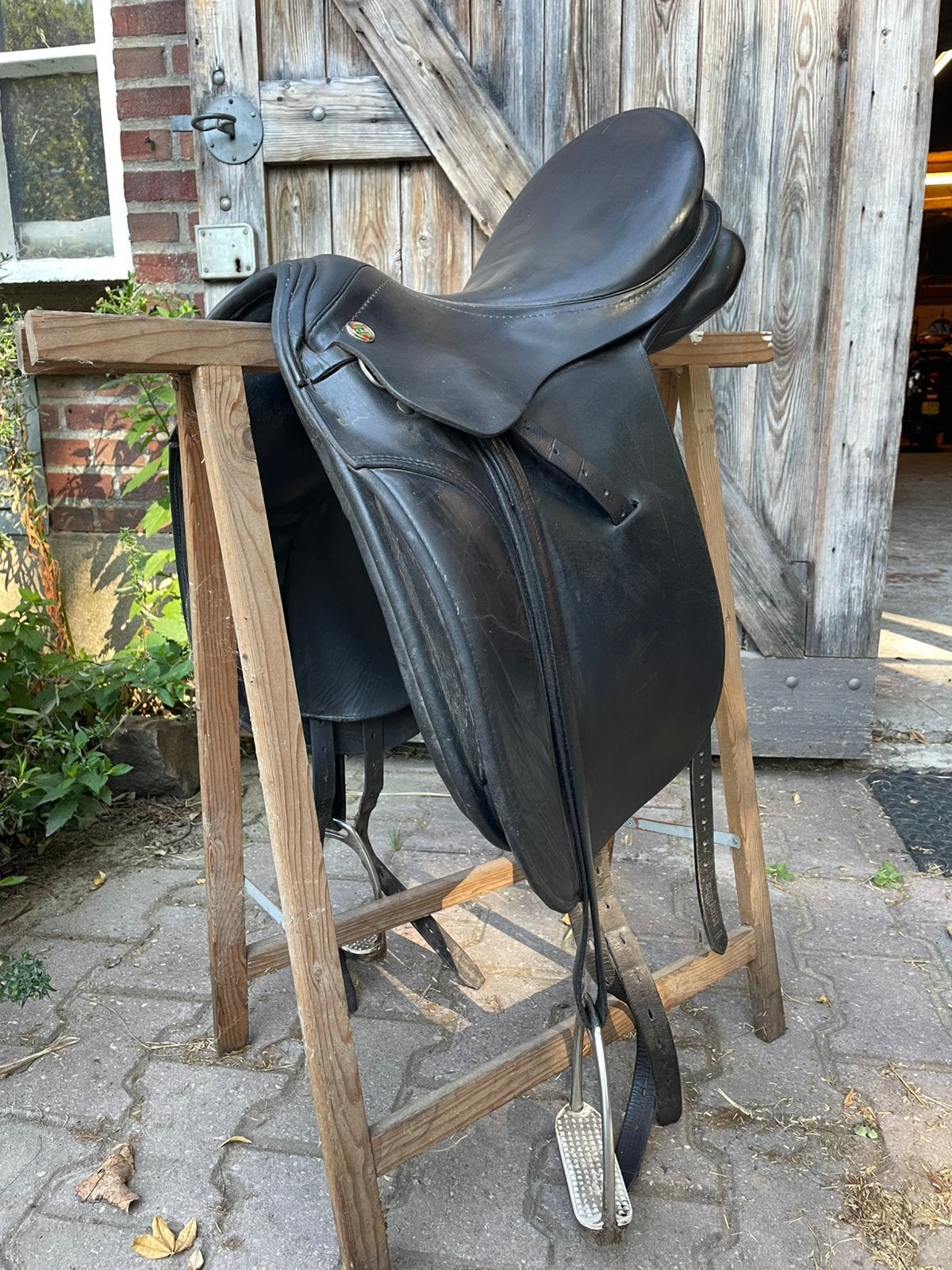 Kieffer München dressuurzadel 17 inch, Ophalen of Verzenden, Zo goed als nieuw, Dressuur