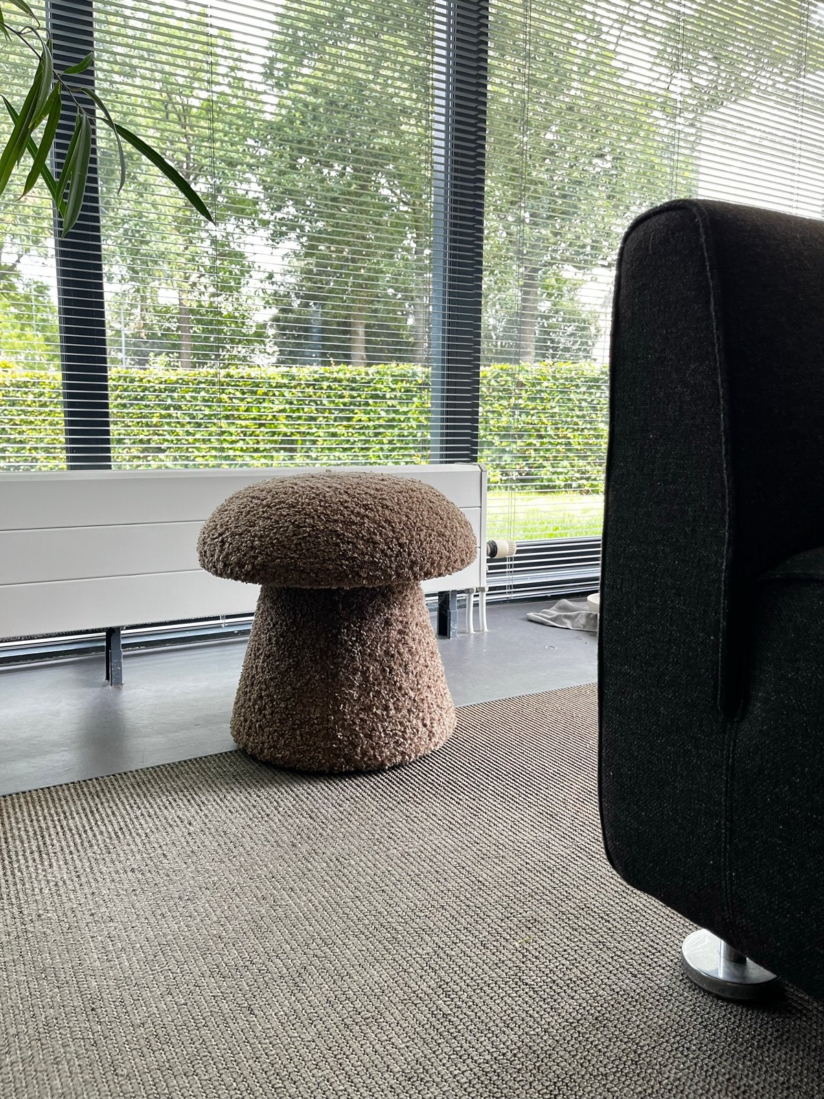Poef Gida Leen Bakker - paddenstoel teddy, Huis en Inrichting, Minder dan 50 cm, Rond, Nieuw, Ophalen of Verzenden