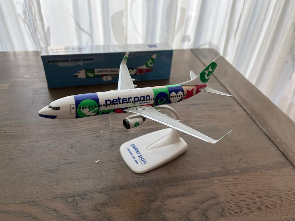 Transavia Boeing 737-800 Peter Pan schaalmodel, Overige merken, 1:200 of kleiner, Ophalen of Verzenden, Zo goed als nieuw