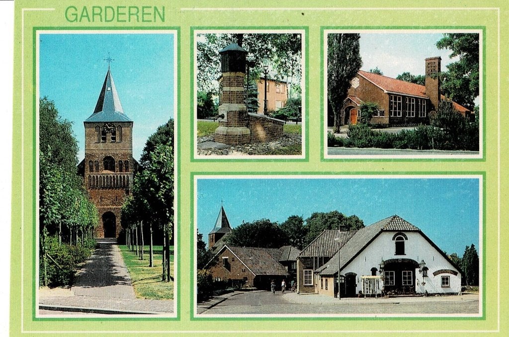 Garderen - Diverse dorpsgezichten, Ophalen of Verzenden, 1960 tot 1980, Ongelopen, Gelderland