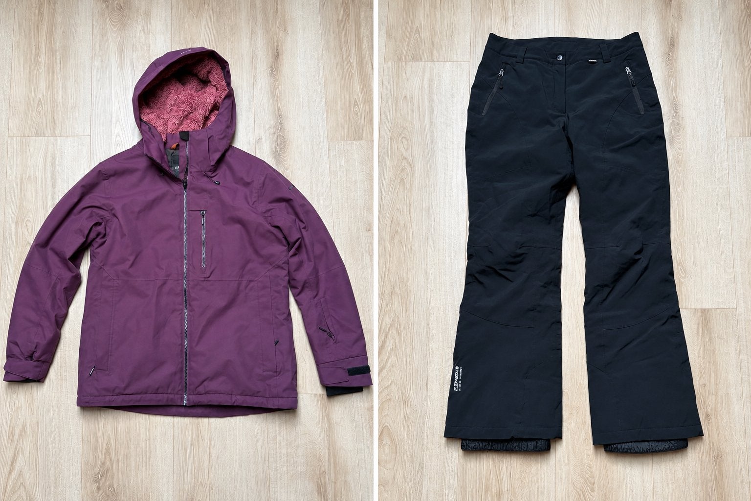 Icepeak ski-/snowboardjas met zwarte skibroek, maat 42, Kleding | Dames, Ophalen of Verzenden, Zo goed als nieuw, Maat 42/44 (L)