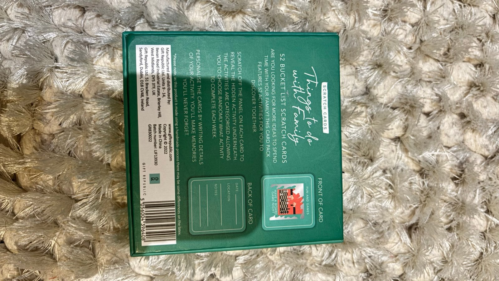 Gezelschapsspellen set: Family Time, Bucketlist, Bier Viltje, Drie of vier spelers, Ophalen of Verzenden, Gebruikt