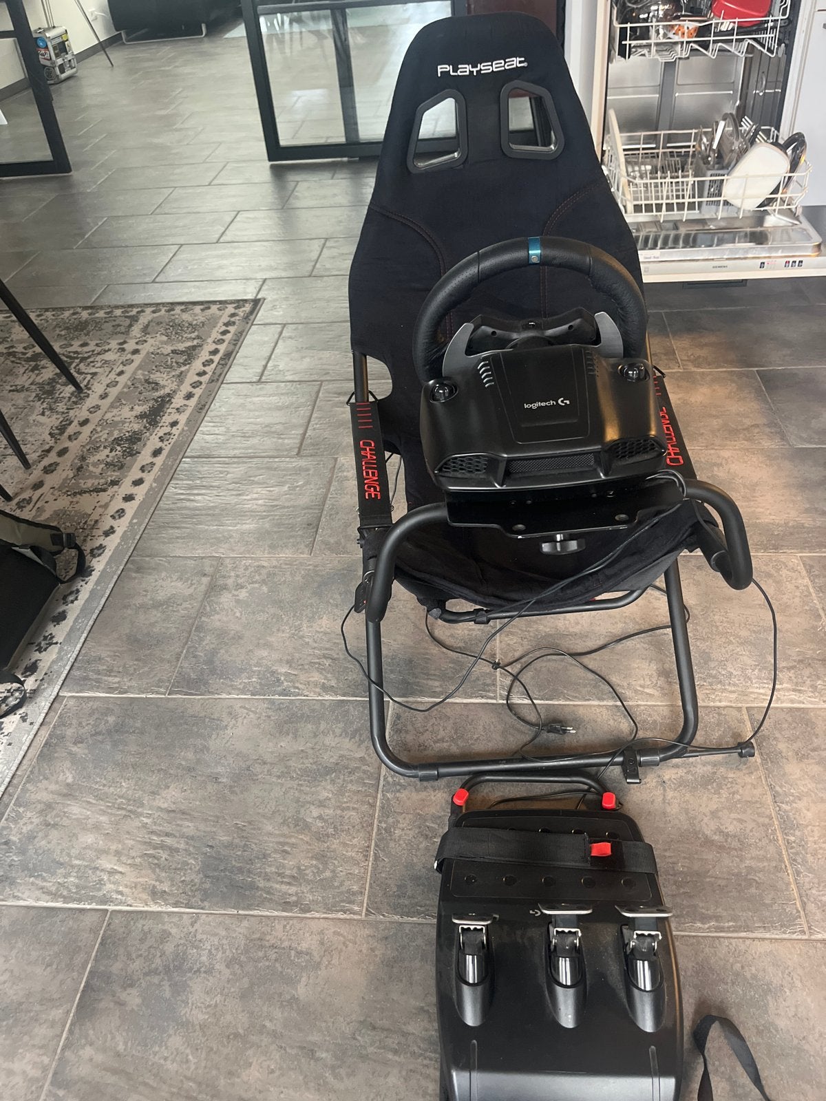 Playseat Challenge met Logitech G29 raceset, Ophalen, Racestoel, Force feedback, PlayStation