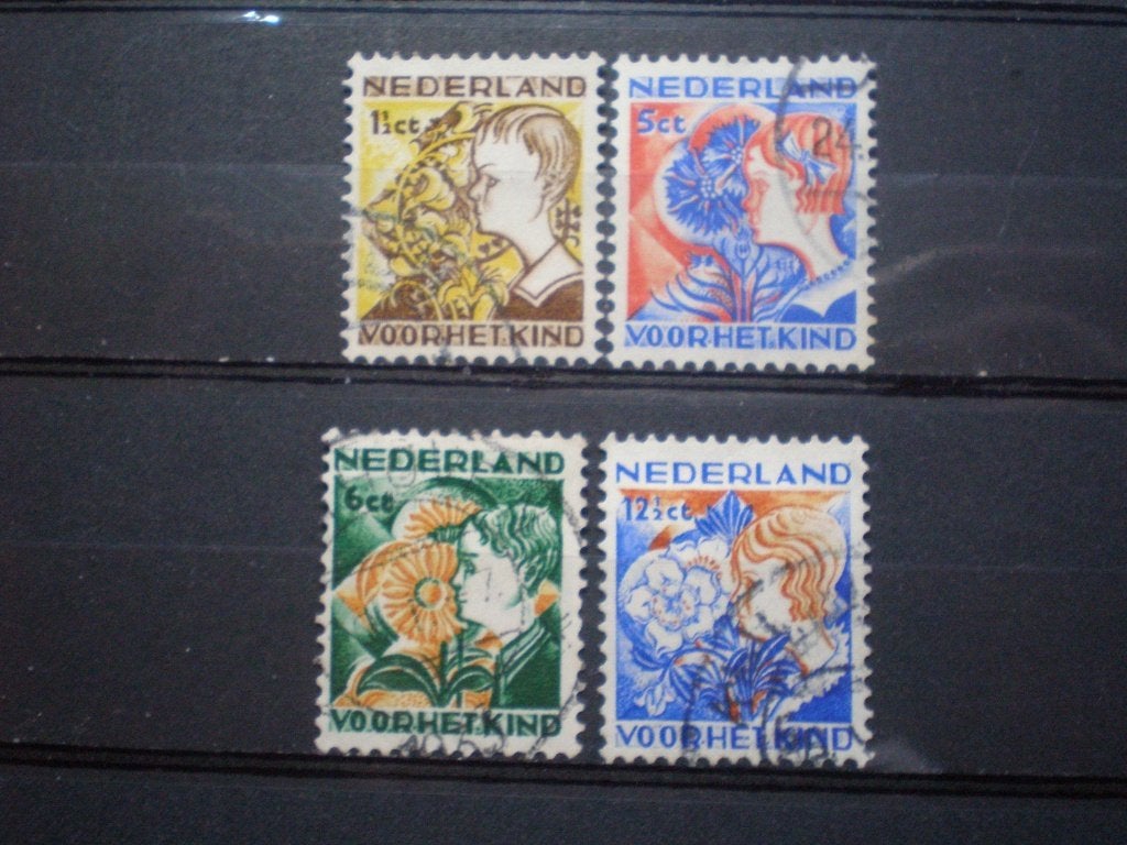 Nederland NVPH 248-251 gebruikt ( T 515 )..€ 2,25, Ophalen of Verzenden