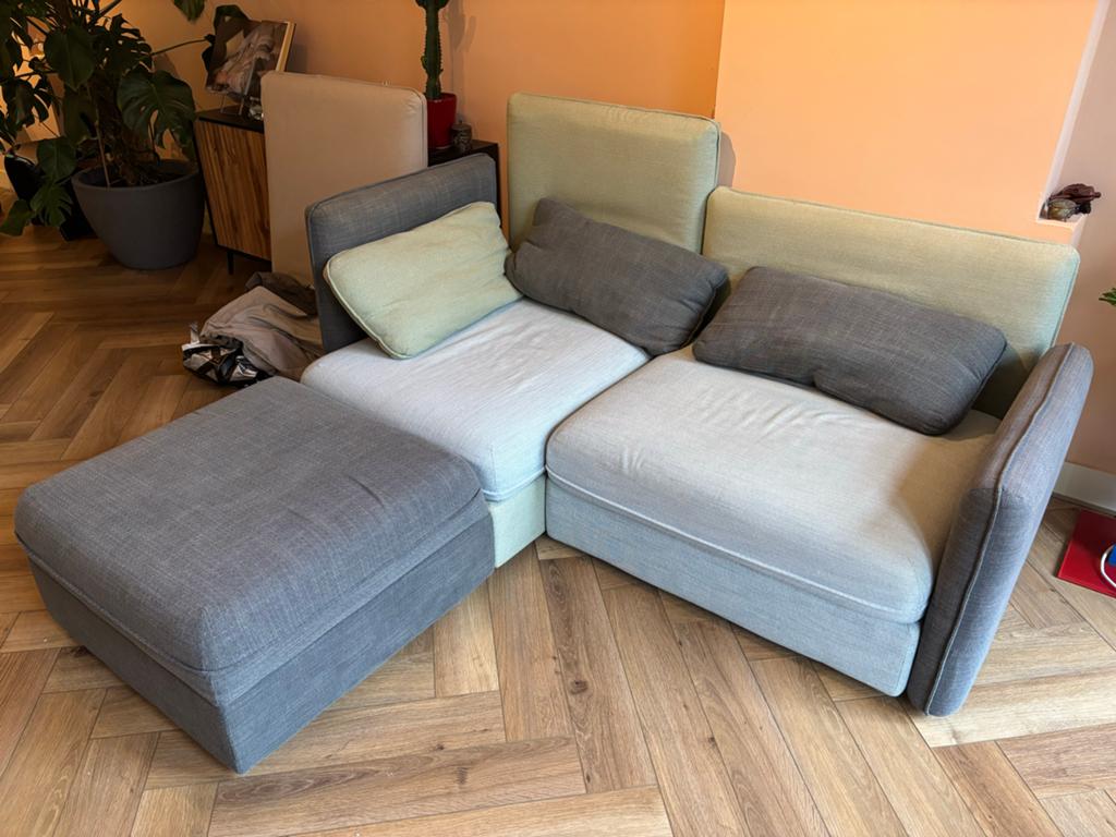 Ikea Vallentuna modulair bankstel met opbergruimte, Ophalen, Gebruikt, Hoekbank, Driepersoons