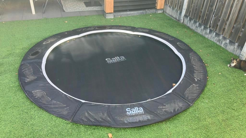 Salta baseground Trampoline, Ophalen, Zo goed als nieuw