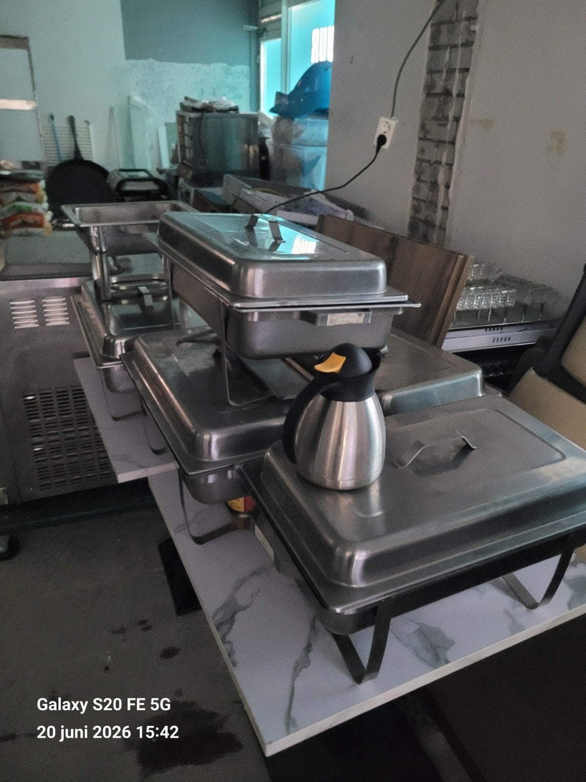 Chafing Dishes voor Horeca - Buffetschalen, Ophalen of Verzenden, Gebruikt