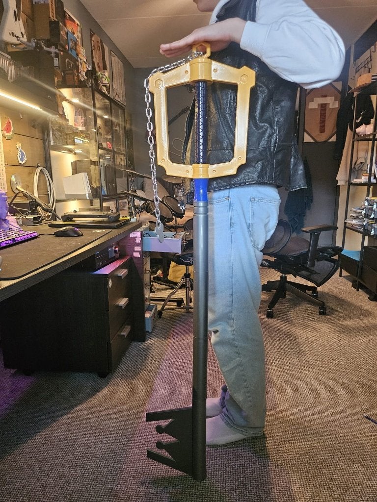 Custom-made 1:1 scale Kingdom Hearts Keyblade. 135cm!, Ophalen of Verzenden, Nieuw, Accessoires