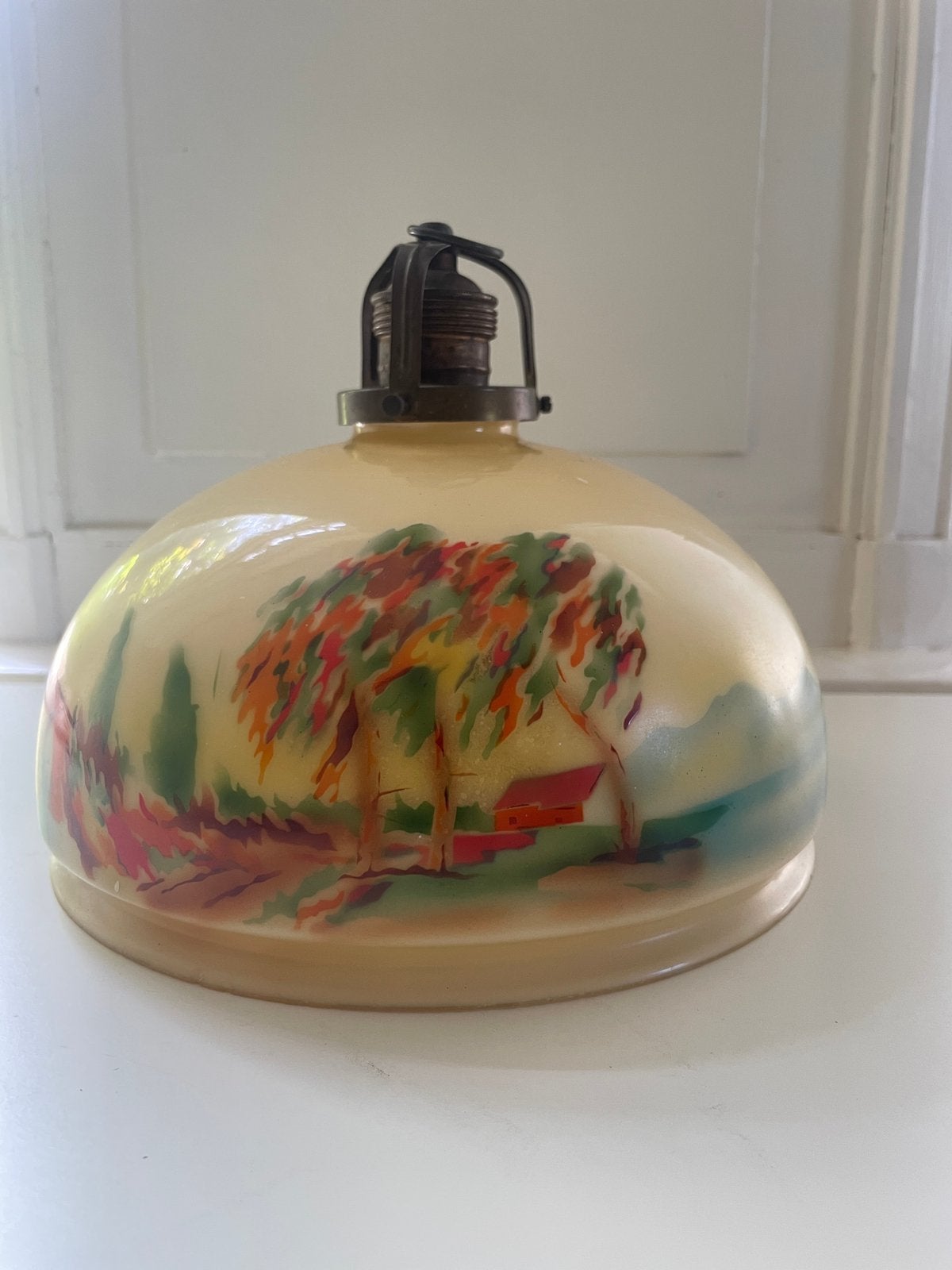 Art deco lamp, Ophalen
