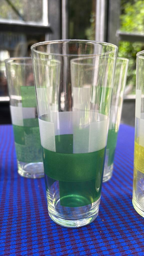 Vintage limonade glazen, Ophalen of Verzenden, Zo goed als nieuw, Overige typen