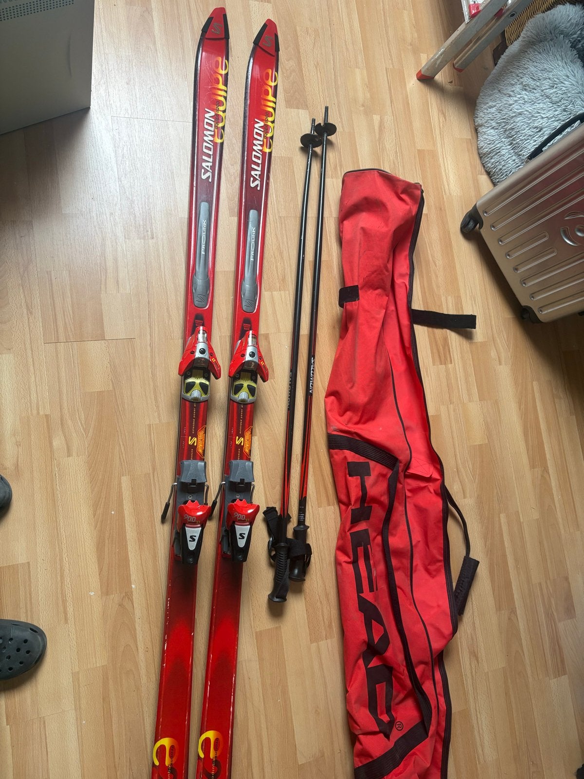 Salomon Equipe Ski Set met Schoenen en Stokken, Sport en Fitness, Ophalen, Salomon, Skiën, Ski's