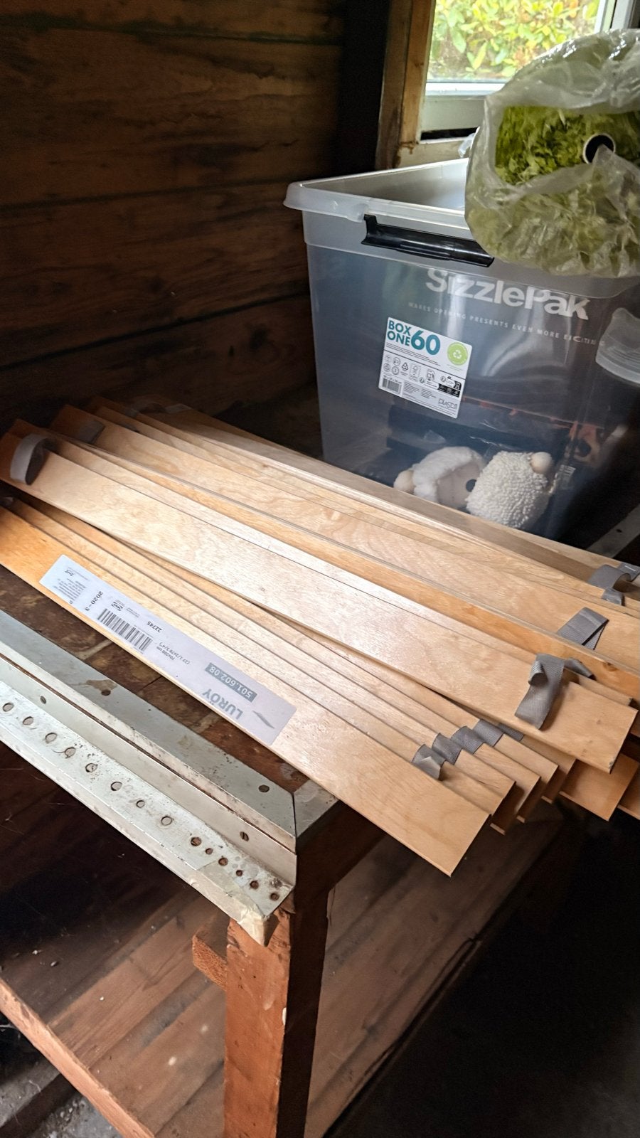 2x IKEA lattenbodem 70x200 cm, Ophalen, Gebruikt, 70 cm of minder, Wit