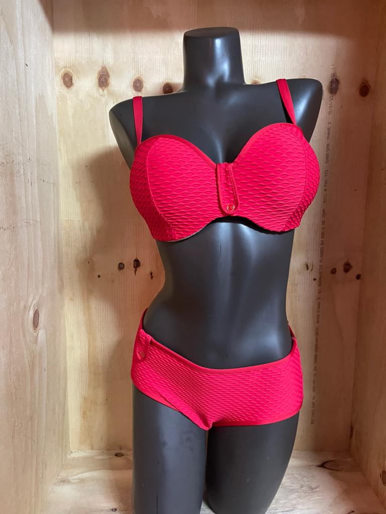 Marie bikini maat 80e /42 en 75c /36 model Brigitte, Verzenden, Nieuw, Rood, Bikini