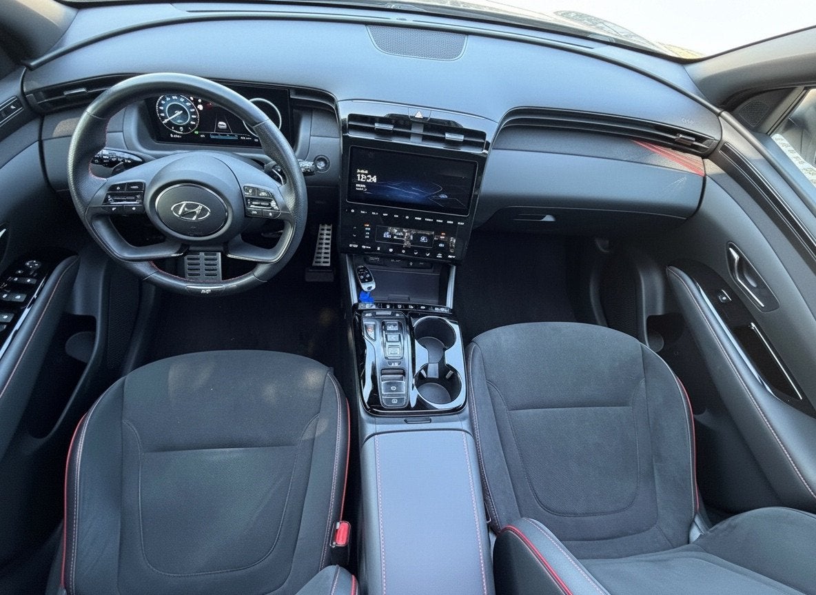 Hyundai Tucson 1.6 T-GDI PHEV N Line Sky 4WD, panoramadak, 3, Auto's, Automaat, Gebruikt, Euro 6, 4 cilinders