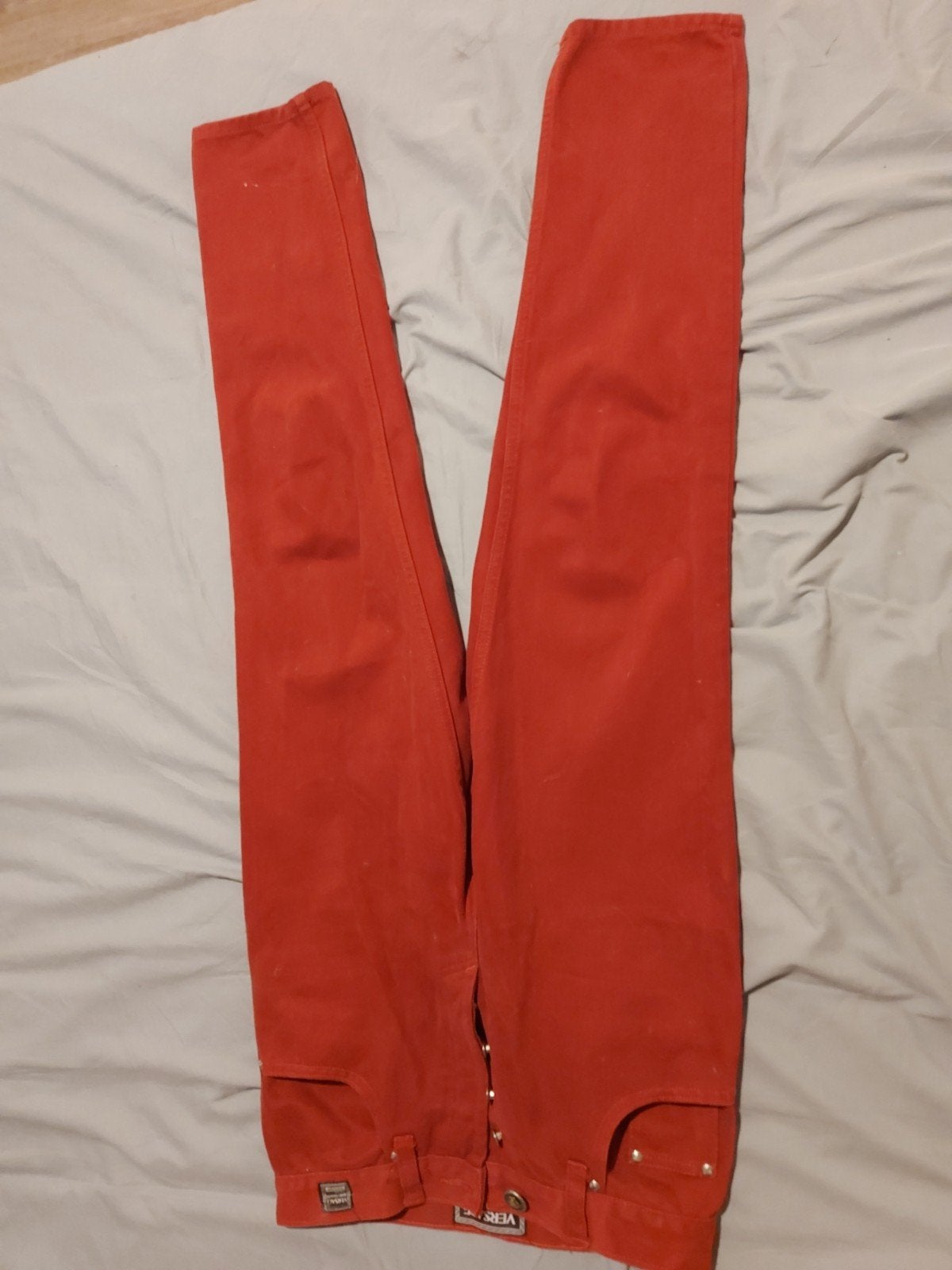 Versace Jeans Couture Rode Broek - Maat S, Maat 38/40 (M), Ophalen of Verzenden, Versace Jeans Couture, Lang