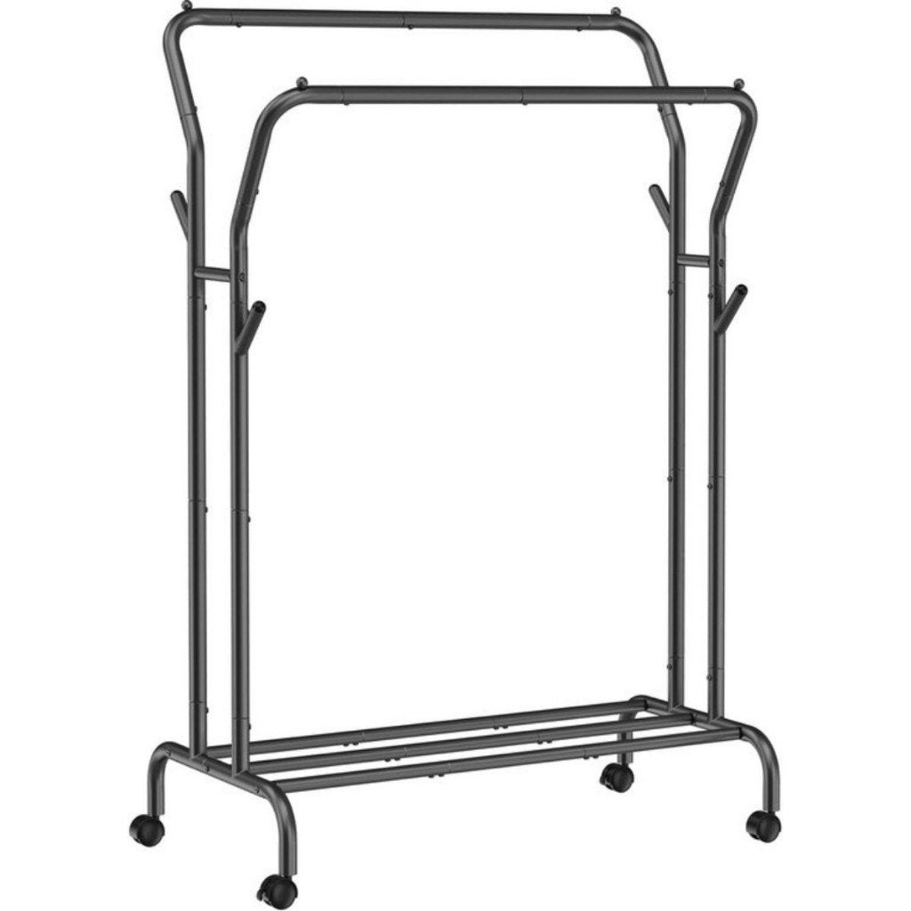 Kledingrek op wielen-draagbaar, zilver-52X103X155cm, Kleding | Dames, Kledingrekken, Ophalen of Verzenden, Zo goed als nieuw