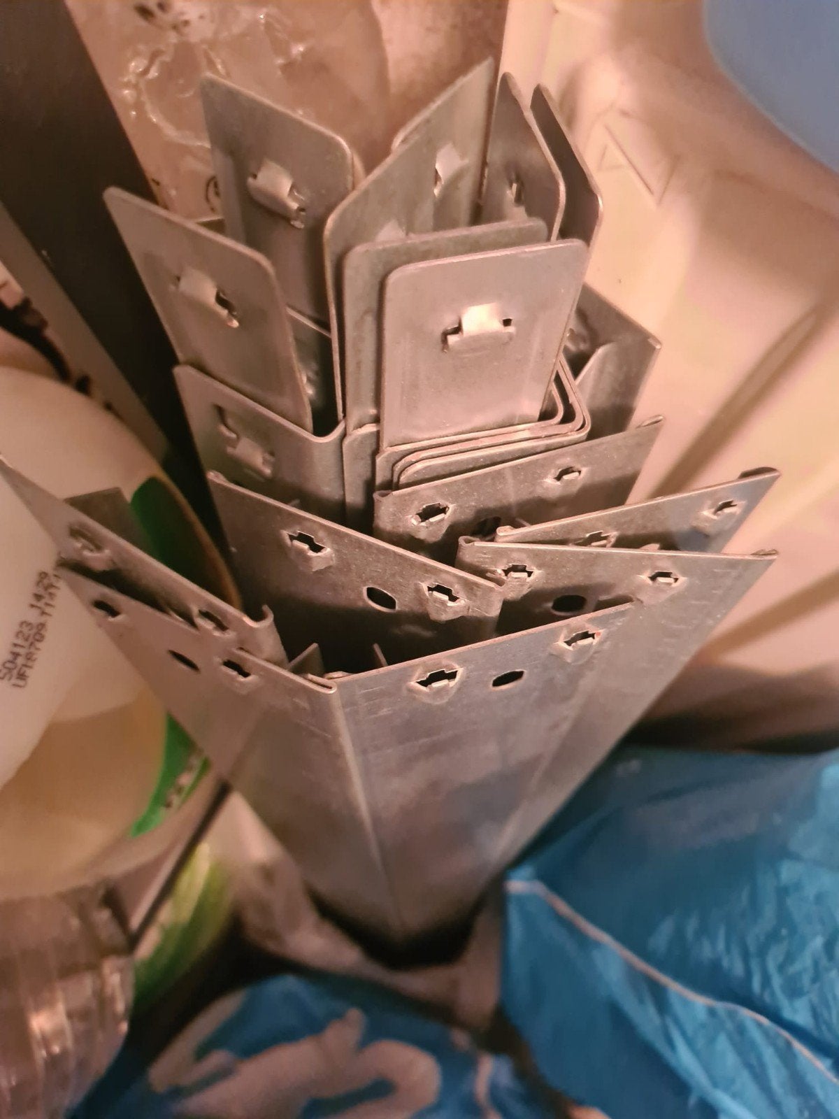 Metalen stellingen / rekken onderdelen, Huis en Inrichting, Ophalen, Gebruikt