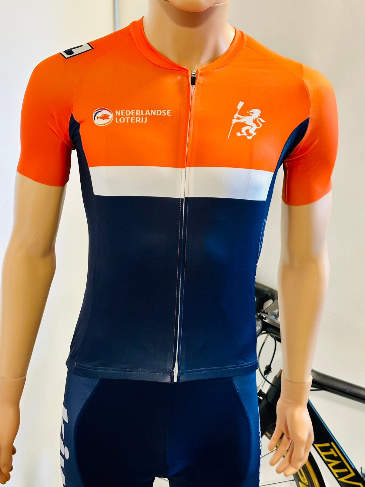 Wielrenkleding wielrenshirt fietsshirt 38 Fila Nederland, M, Ophalen of Verzenden, Zo goed als nieuw, Dames