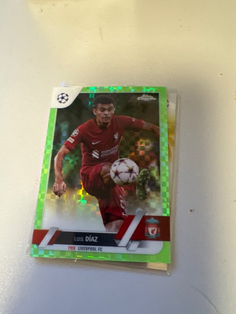 Topps chrome Luis Diaz /399, Ophalen of Verzenden, Zo goed als nieuw, Plaatje