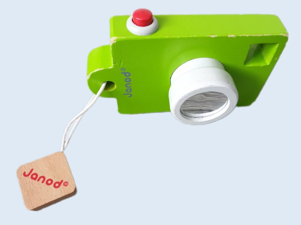 JANOD houten camera ~ SJ4302, Ophalen of Verzenden, Gebruikt, Overige typen