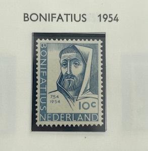 1954 Postfris Bonifatius NVPH 646 , Postzegels en Munten, Postzegels | Nederland, Ophalen of Verzenden, Na 1940, Postfris