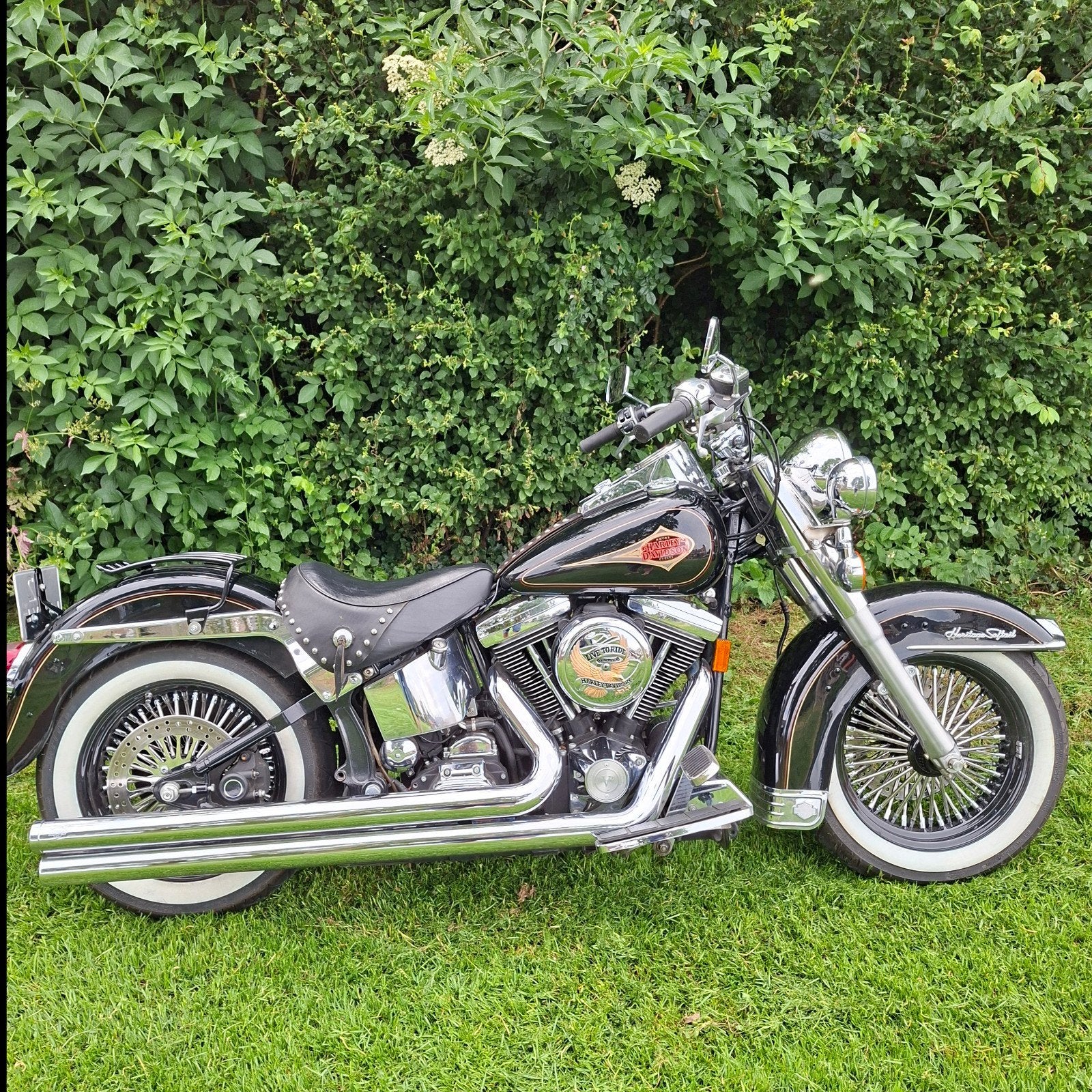 Tk zeer mooie Heritage softail uit 1990 Evo., Motoren, Motoren | Harley-Davidson, Particulier, Chopper