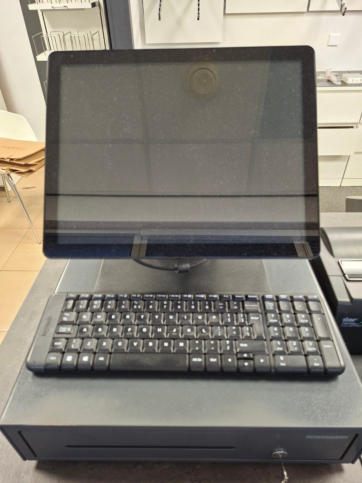 kassasysteem met toebehoren, Ophalen, 2 tot 3 Ghz, 15 inch, Met touchscreen