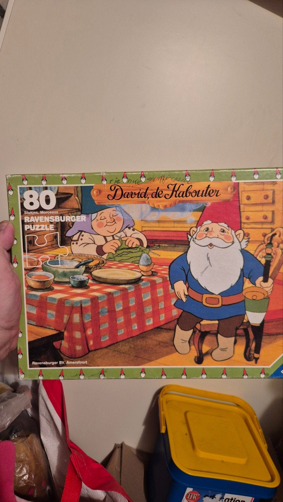 Ravensburger David de Kabouter Puzzel 80 stukjes, Hobby en Vrije tijd, Ophalen of Verzenden, Minder dan 500 stukjes, Gebruikt