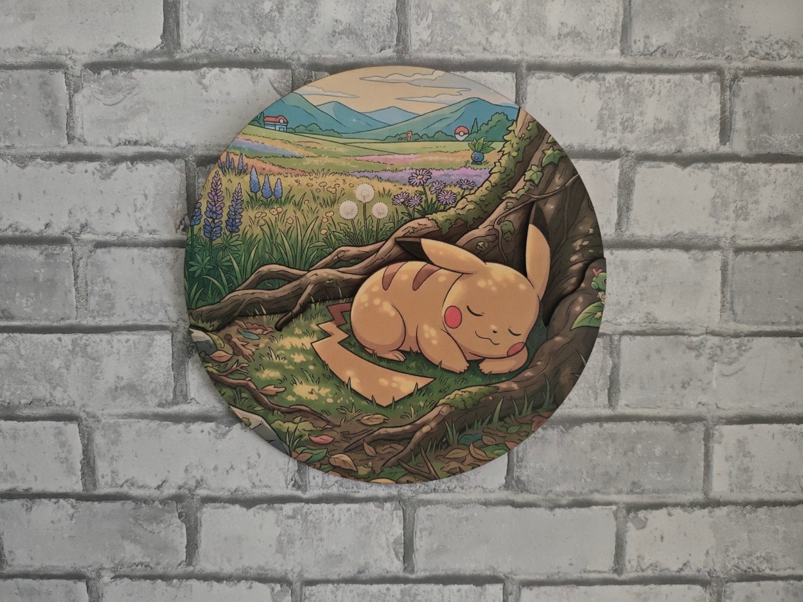 Pokemon Houten Decoratie - Pikachu, Umbreon, Clefairy, Hout, Meerkleurig, Overige stijlen, Nieuw