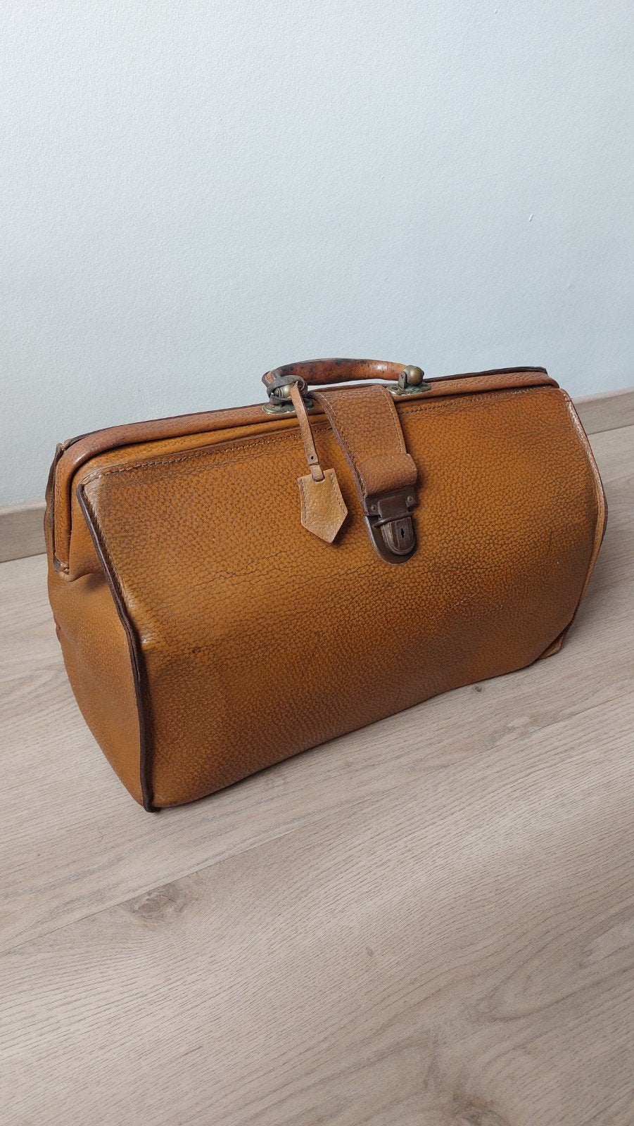 Vintage leren dokterstas, Antiek en Kunst, Curiosa en Brocante, Ophalen of Verzenden