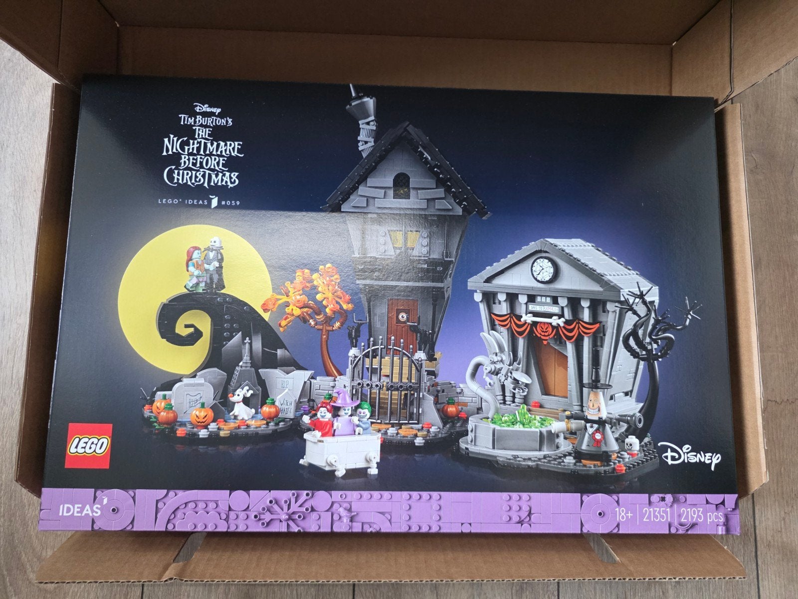 LEGO Ideas 21351 The Nightmare Before Christmas, Lego, Nieuw, Ophalen of Verzenden, Ideas