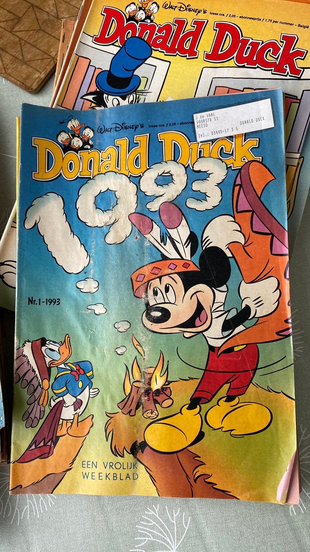 Donald duck jaargang 1993, Eén comic, Ophalen, Gelezen, Europa