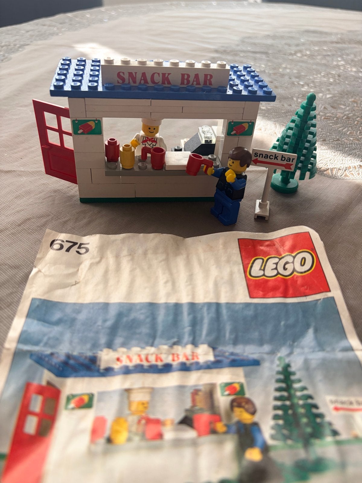 Vintage LEGO Snack Bar Set 675 met instructies, Kinderen en Baby's, Speelgoed | Duplo en Lego, Gebruikt, Overige thema's, Lego