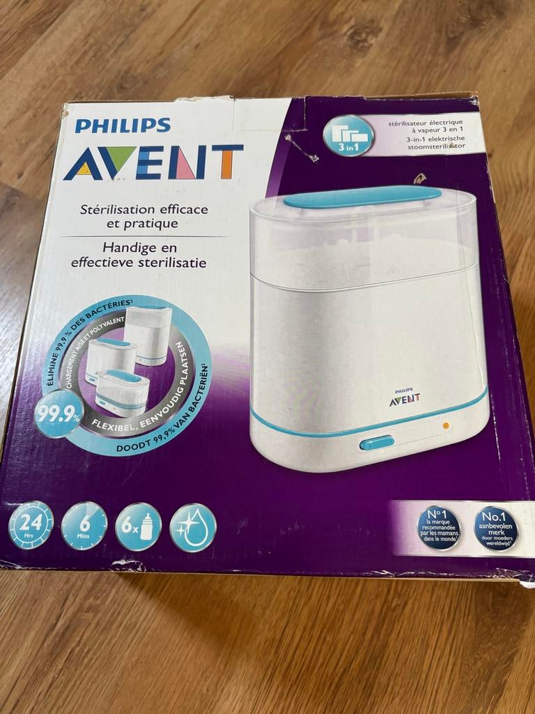 Philips Avent 3-in-1 elektrische stoomsterilisator, Ophalen, Zo goed als nieuw, Sterilisator