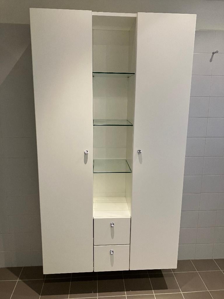 Badkamermeubel wit, Huis en Inrichting, Badkamer | Badkamermeubels, Ophalen, Gebruikt, Overige typen, 50 tot 100 cm