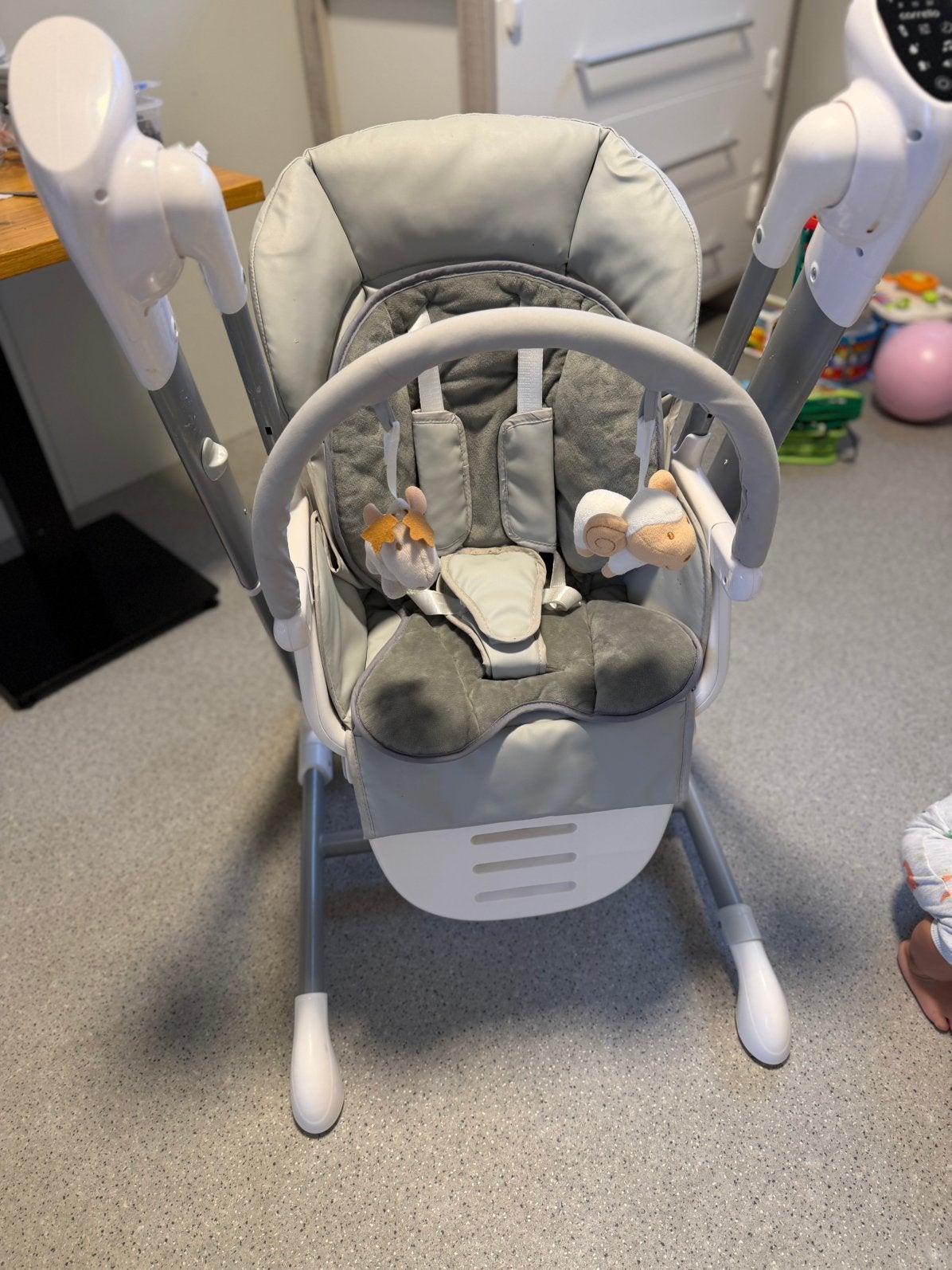 elektrische schommel 3/1 babyvoedingstafel Carrello Cascata, Kinderen en Baby's, Ophalen of Verzenden, Zo goed als nieuw, Kinderwagen