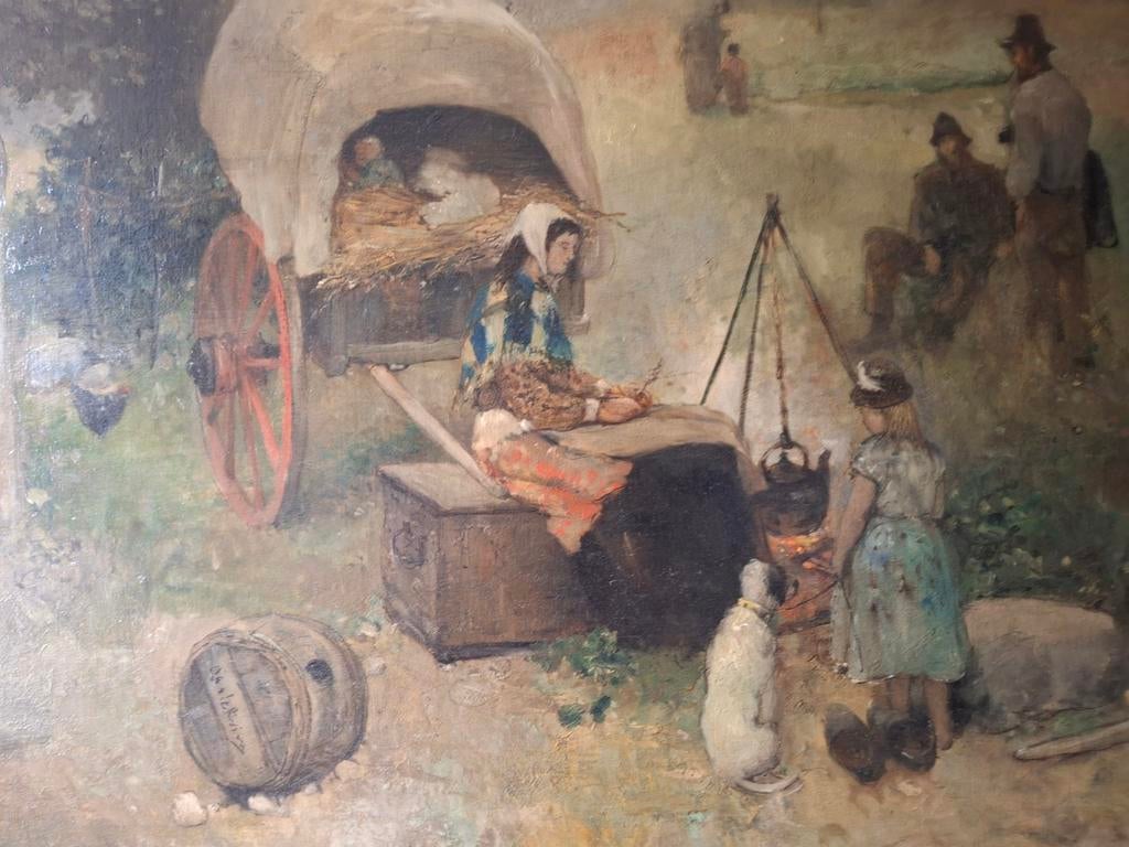 A.p.de la.Riviere, Antiek en Kunst, Kunst | Schilderijen | Klassiek, Ophalen of Verzenden