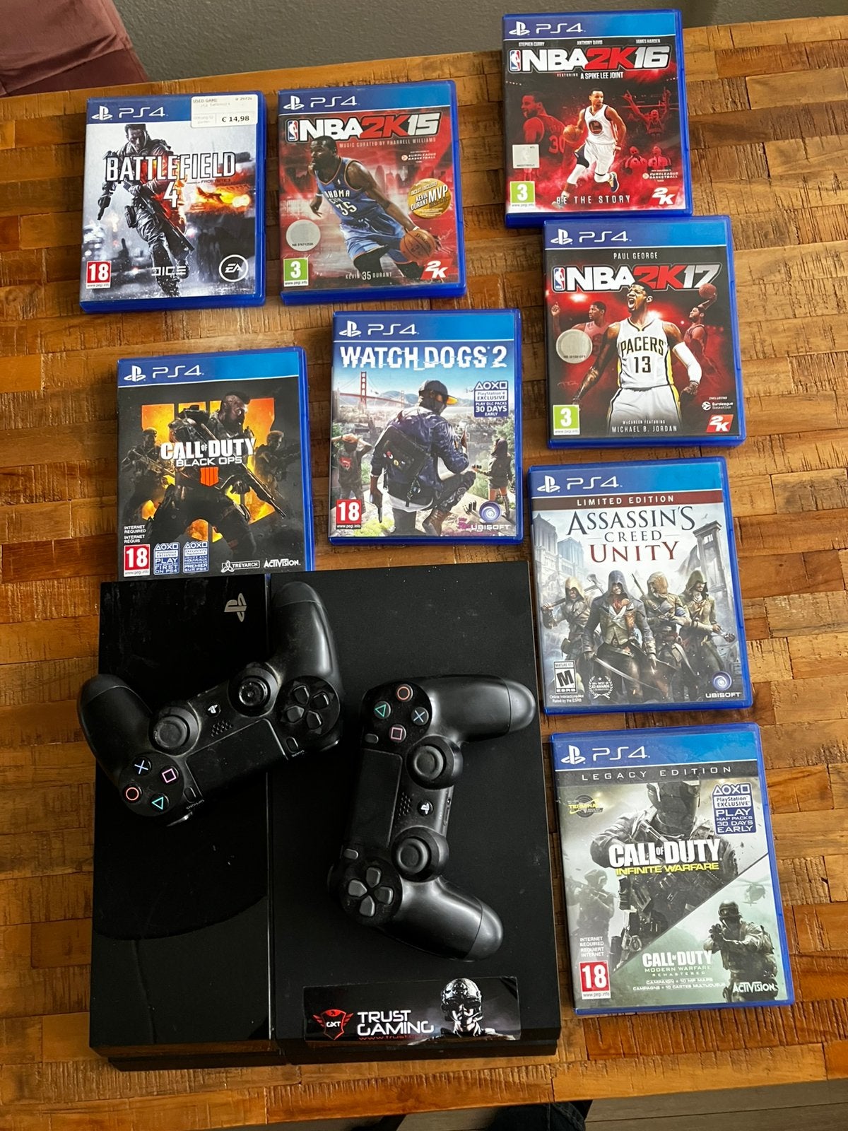 PlayStation 4, Ophalen, Met 1 controller, Original, Gebruikt