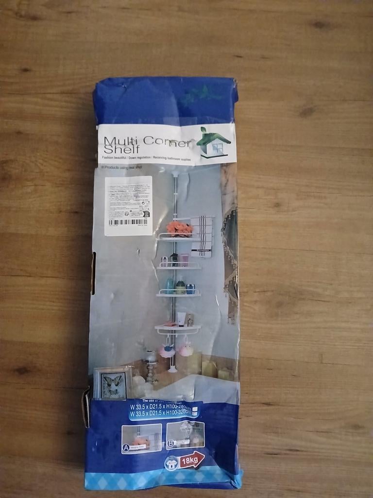 Multi Corner Shelf douche organizer, Huis en Inrichting, Ophalen of Verzenden, Nieuw, Wit