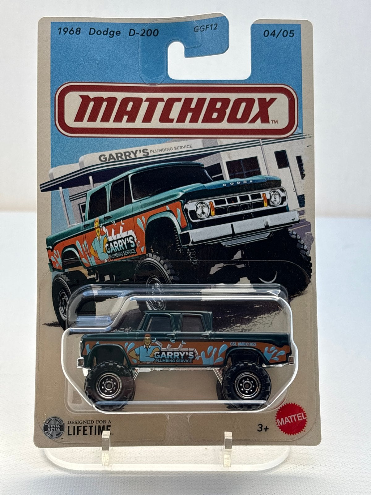 Matchbox 1968 Dodge D-200 Garry's Plumbing Service