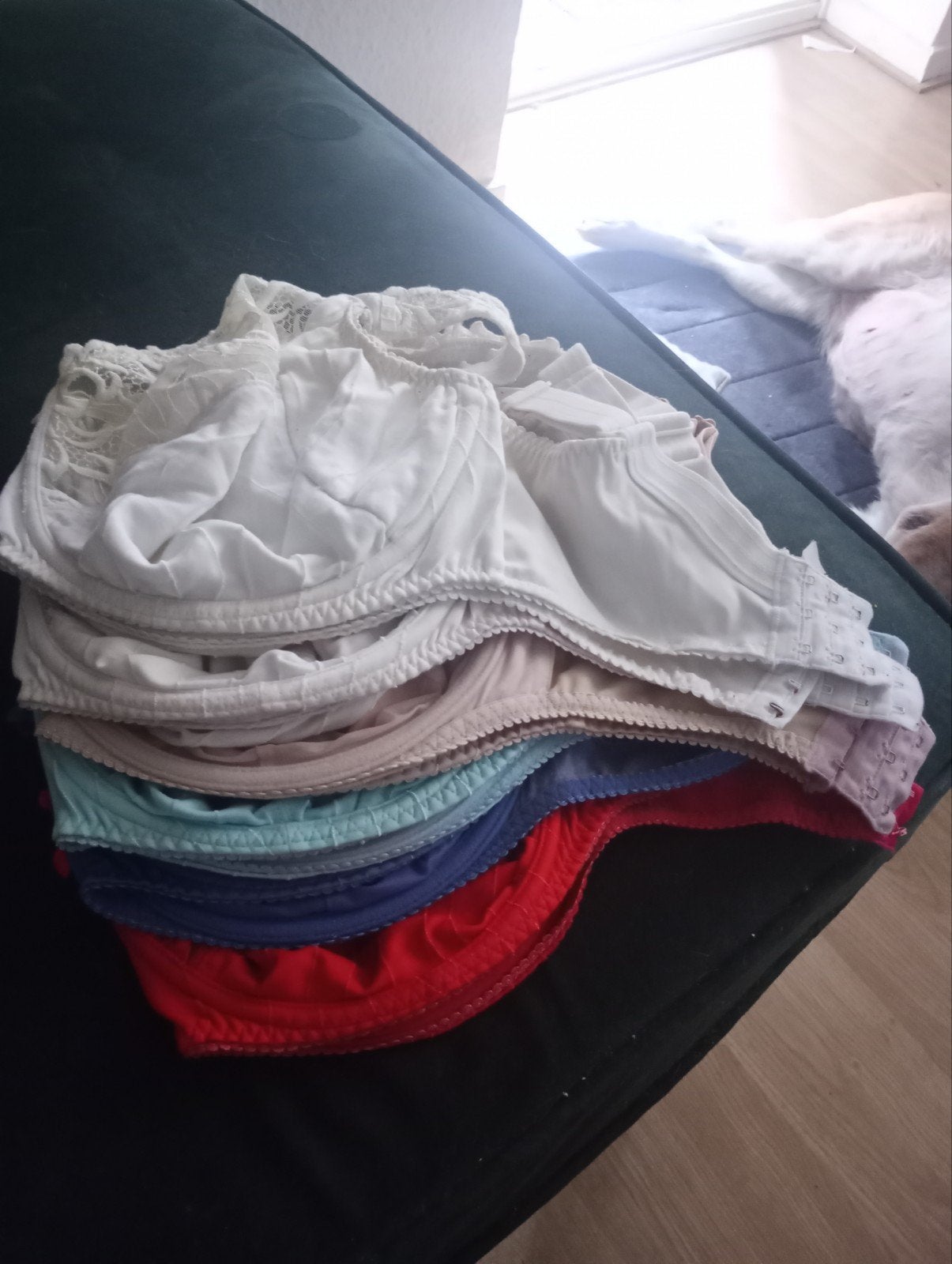 6 PrimaDonna BH's,grote maat 95 H met kant in 5 verschillend, Prima Donna, Ophalen of Verzenden, Blauw, BH
