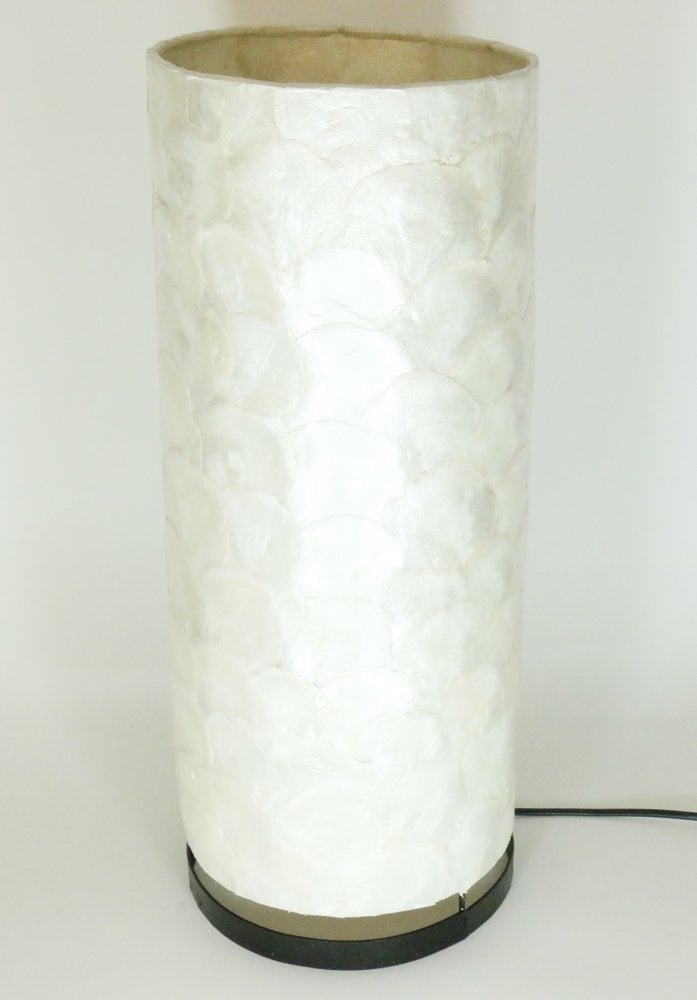 Capiz Staande Lamp - E27 Fitting - Parelmoer, Ophalen of Verzenden, Nieuw, Capiz Schelpen Staande Lamp - Parelmoer