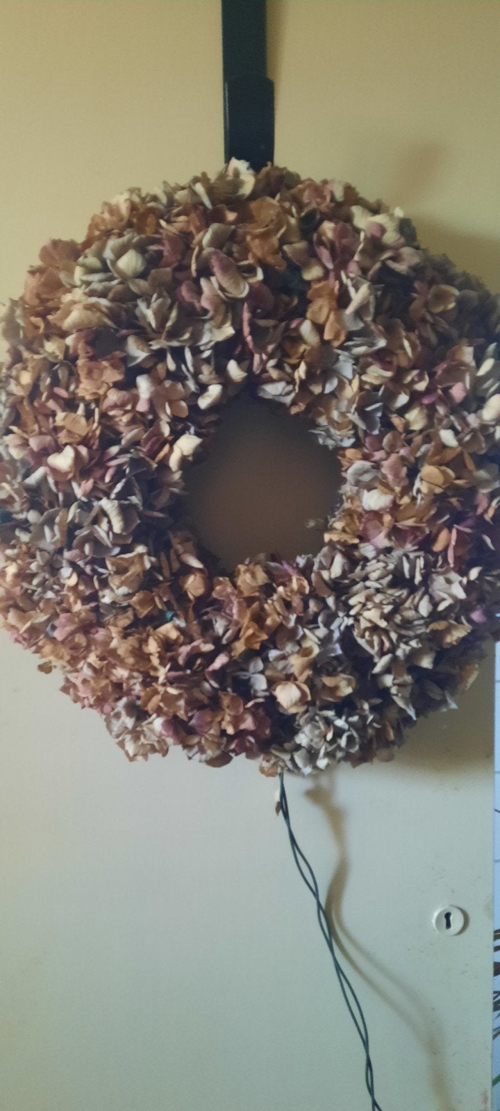 Prachtige Hortensia Krans - Natuurlijke Decoratie, Huis en Inrichting, Ophalen of Verzenden, Nieuw, Krans, Natuurlijk materiaal