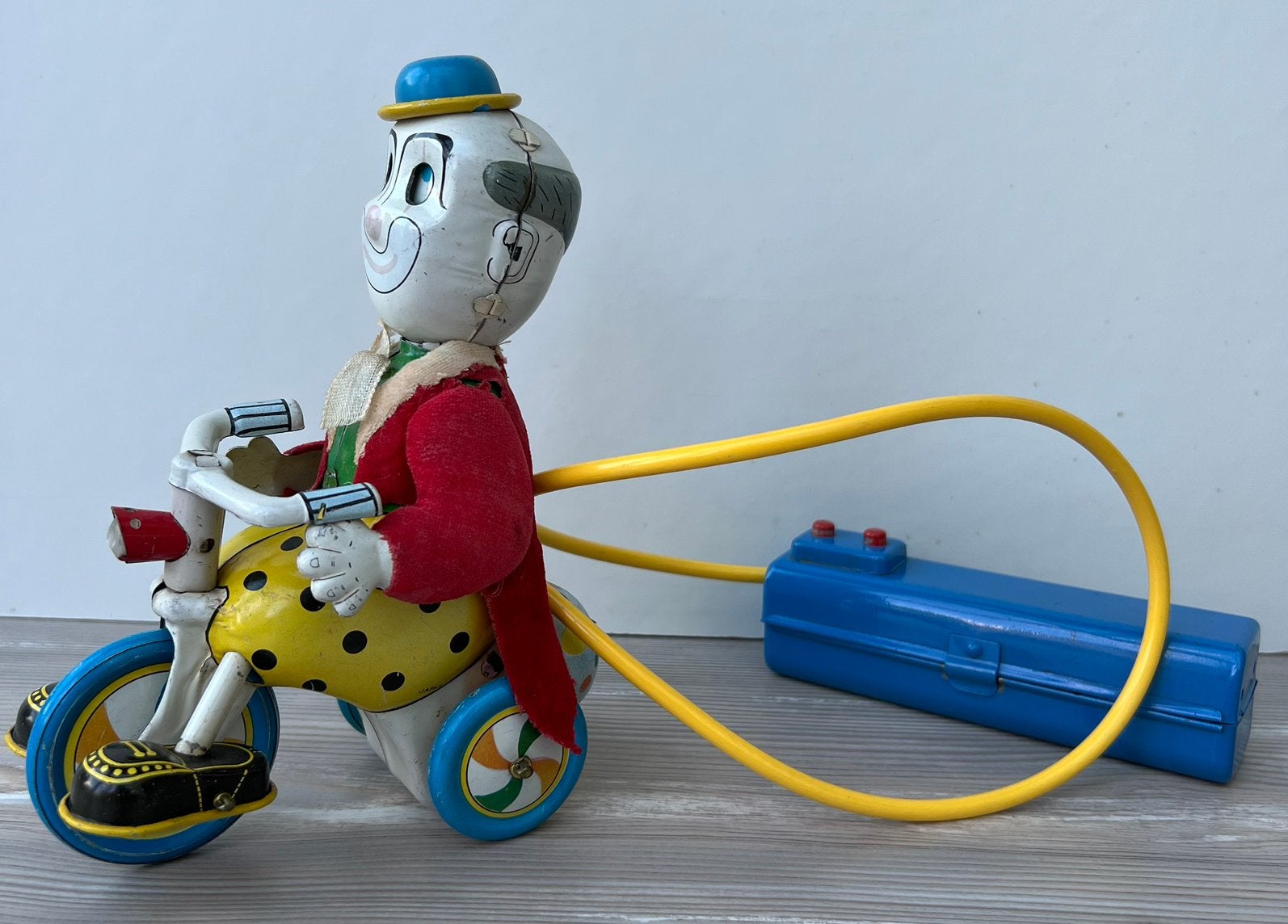 Blikken clown op 3 wieler, Ophalen of Verzenden