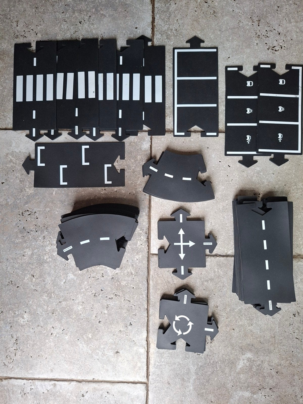 Waytoplay flexibele autobaan wegdelen 72 stuks, Ophalen of Verzenden, Zo goed als nieuw, Jongen of Meisje