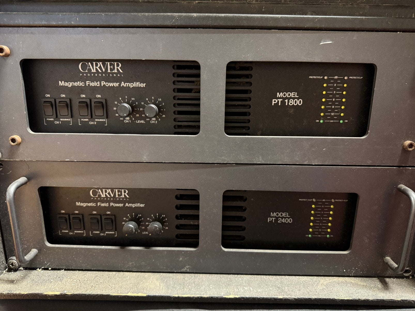 1x Carver PT-1800 + Carver PT-2400, Ophalen of Verzenden, Gebruikt, 120 watt of meer, Overige merken