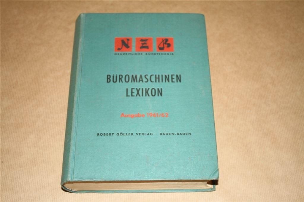 Dikke pil - Büromaschinen Lexikon - typemachines etc 1961 !!, Ophalen of Verzenden