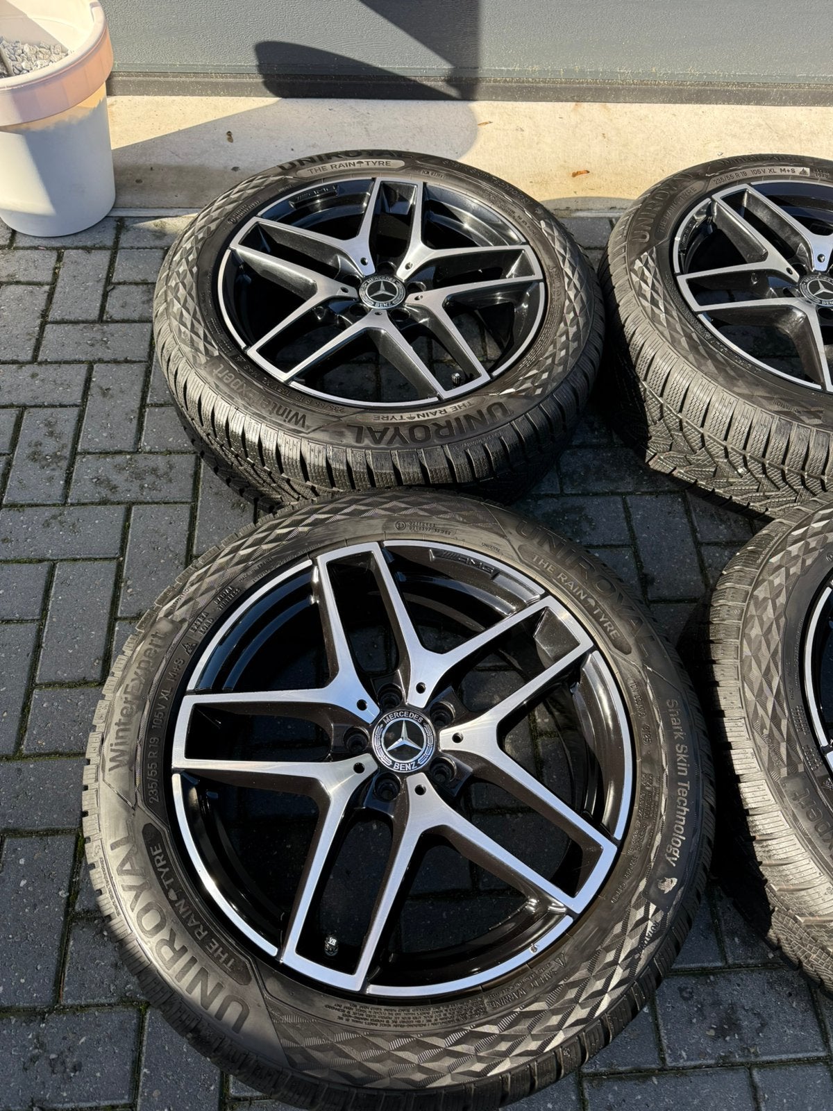 Originele Mercedess GLC velgen winterbanden AMG nightpakket, 19 inch, Banden en Velgen, Nieuw, 235 mm