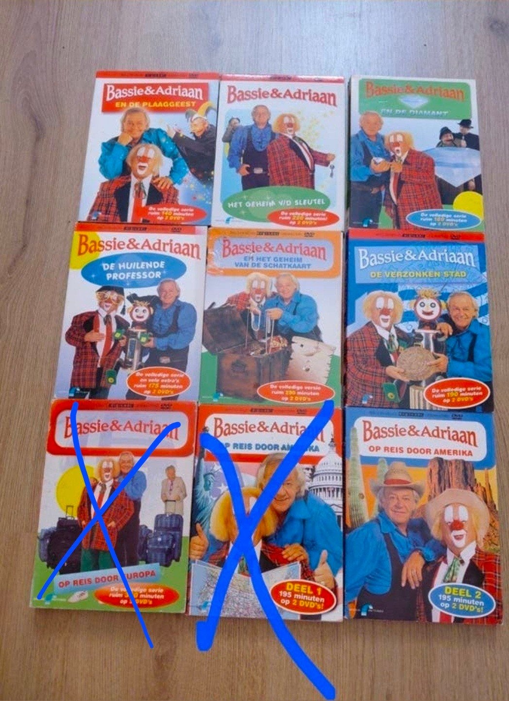 Bassie & Adriaan DVD-verzameling 7 Klassieke Series., Alle leeftijden, Ophalen of Verzenden, Gebruikt, Avontuur