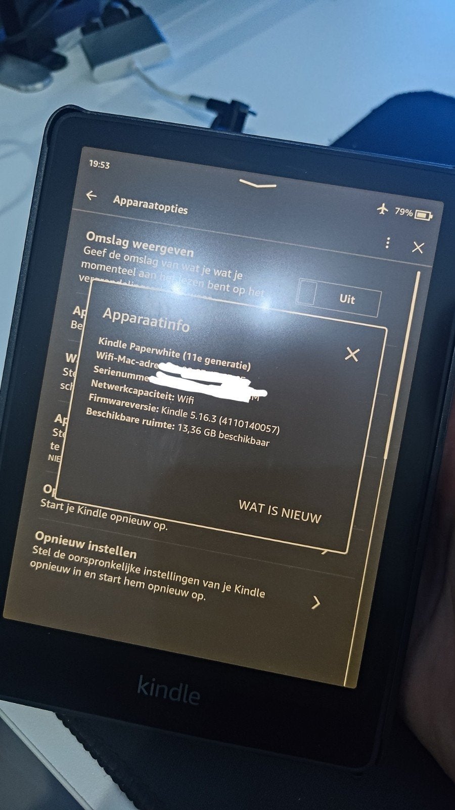 Kindle Paperwhite (11e generatie) - 16 GB, Wifi, Computers en Software, Zo goed als nieuw, Touchscreen, 7 inch, 16 GB of meer